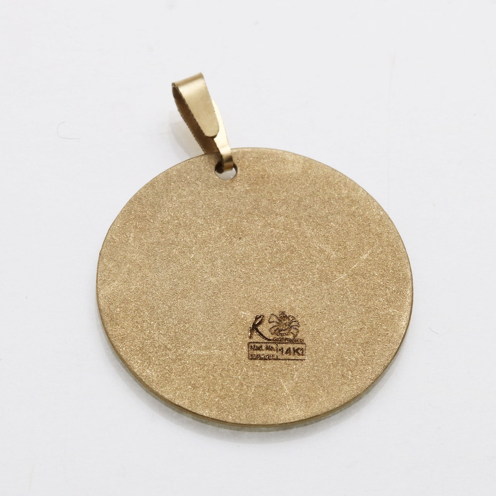 Vintage 14k gold Star of David Menorah Pendant Encircled Black Etsy