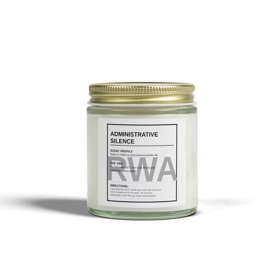 No One Wants an RWA Candle 4oz 9oz | Coconut Apricot Scented Candle