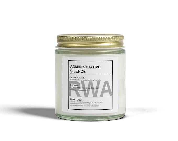 No One Wants an RWA Candle 4oz 9oz | Coconut Apricot Scented Candle