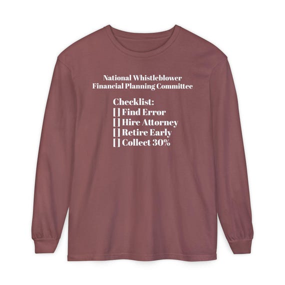 Whistleblower Tribute Tongue-in-Cheek Long Sleeve T-Shirt | Whistleblower Design