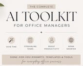 AI Prompts for Office Manager Admin Assistant Productivity Bundle ChatGPT Prompts Executive Assistant AI Toolkit