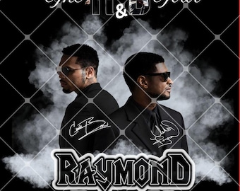 Raymond & Brown Tour 2026, Usher x Chris Brown Tshirt Design PNG (Instant Download)