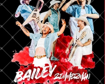 Bailey Zimmerman Unterschiedliche Nacht Gleiche Rodeo Tour PNG Datei, T-Shirt Design (Digitaler Download)
