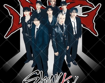 Stray Kids Bootleg PNG, SKZ Welttournee, T-Shirt, Hoodie-Design (Digitaler Download)