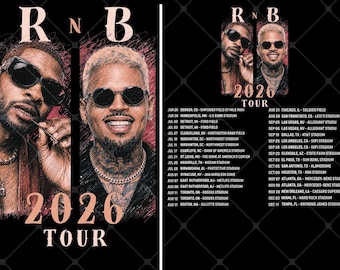 Raymond & Brown Tour 2026, Usher x Chris Brown Tshirt Design (Instant Download)