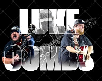 Luke Combs My Kinda Samstag Nacht Tour PNG Design Digitale Datei (Digitaler Download)