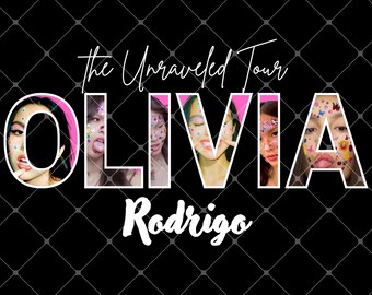 Olivia Rodrigo PNG file: The Unraveled Tour ( Digital Download )