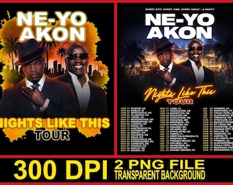 Ne-Yo Akon Nächte wie diese Tour 2026 PNG (Instant Download)