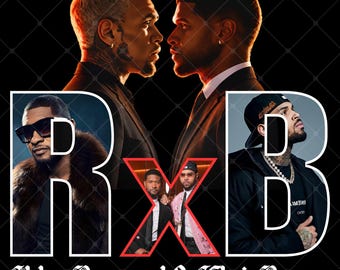 Raymond & Brown Tour 2026, Usher x Chris Brown Tshirt Design PNG (Digital Download)