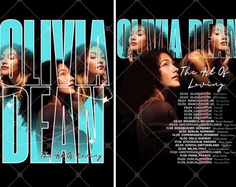 Olivia Dean PNG Tour 2026 PNG, T-Shirt Design (Digitaler Download)