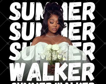 Summer Walker Tour 2026 Logo T-Shirt PNG-Datei Design (digitaler Download)
