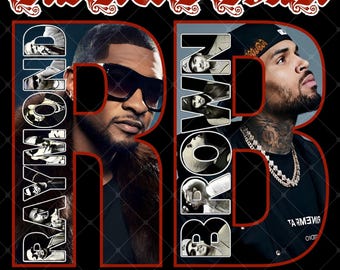 Raymond & Brown Tour 2026, Usher x Chris Brown Tshirt Design PNG (Digital Download)