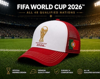 2026 Inspired Trucker Hat | Qualified Nations Cap | Country Flag Mesh Hat | Soccer Fan Gift | Brazil Portugal Argentina USA Style Hat