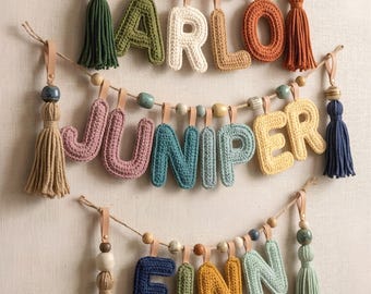 Conjunto de patrones de ganchillo del alfabeto, letras ABC Amigurumi para principiantes en formato PDF