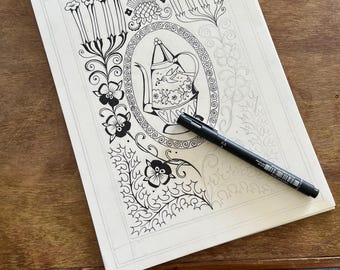 Jarra de hojalata rosa