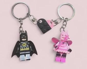 Süßes Paar Fledermaus Mann und Fledermaus Mädchen Figur Schlüsselanhänger, Geschenk für Freund, Geschenk für Paare, Jubiläumsgeschenk