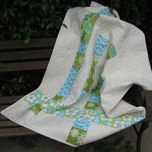 Quilt Pattern, PDF Beginner Modern Quilt Pattern, Fence Posts