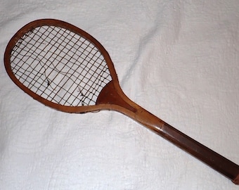 Old Wooden Tennis Racket