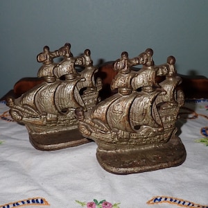 Small Galleon Bookends