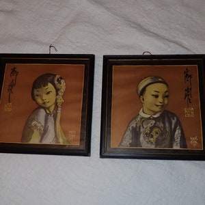 Asian Children Prints By Wylog Fong Set of Two
