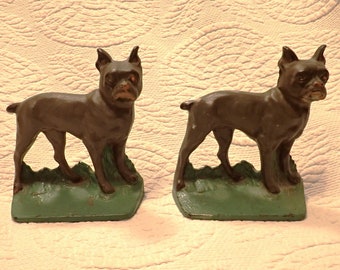 Boston Terrier Bookends