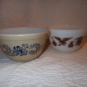 Two Small Pyrex Bowls