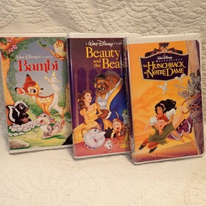Three Disney VHS Tapes