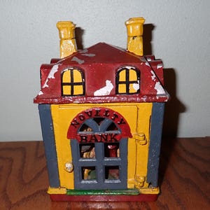 Reproduction Cast Metal Bank