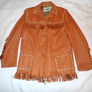 Fringe Deerskin Jacket Women's Size Large