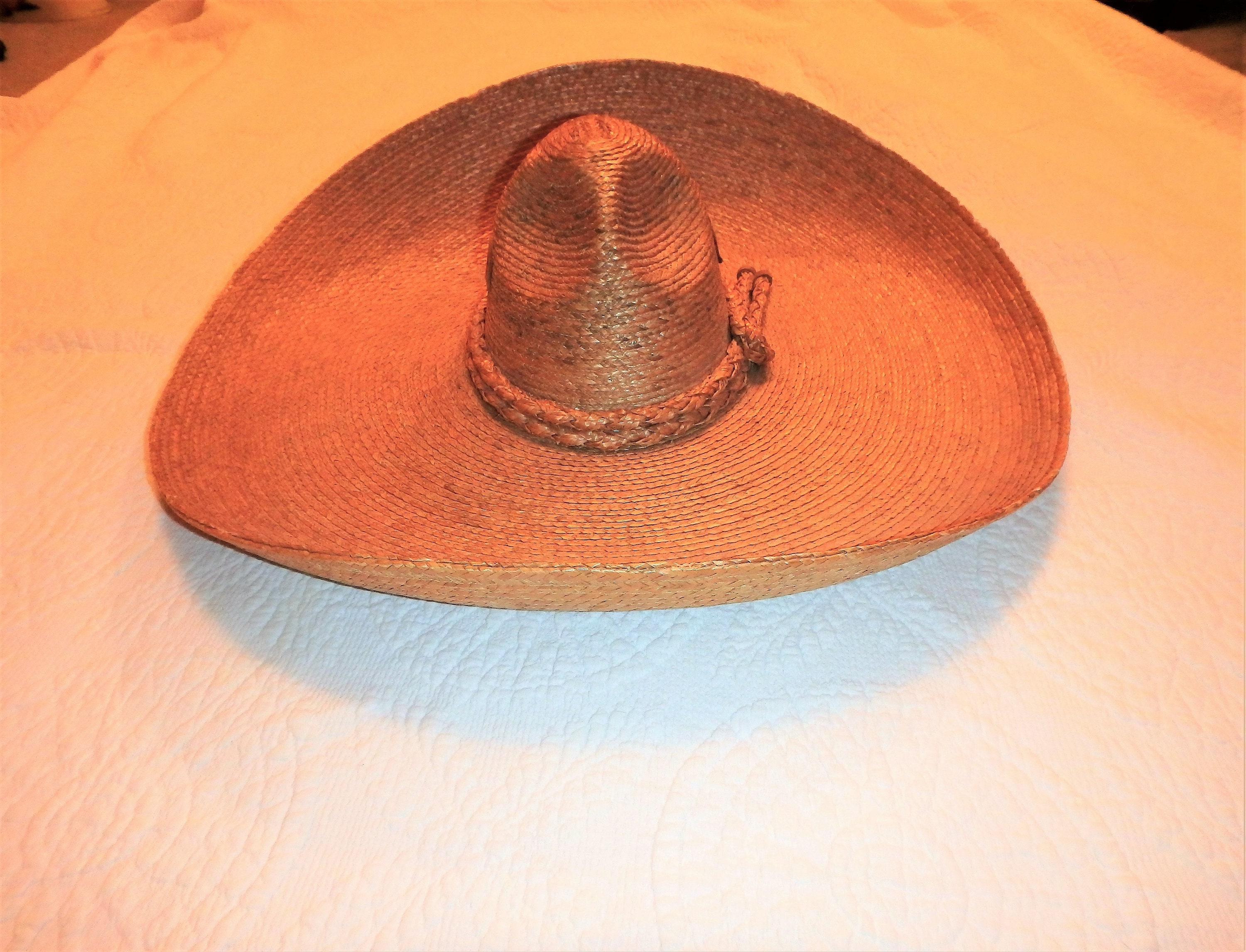Very Large Woven Sombrero - Etsy