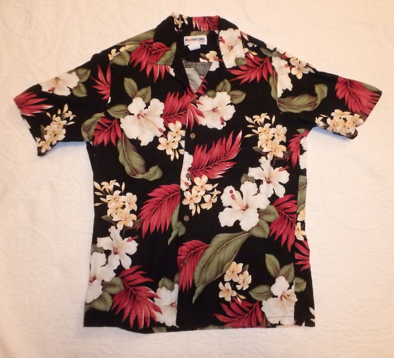 Hawaiian Shirt By Aloha Line Mens Size M