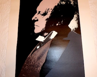 Serigraph Print Of Author Henry James By Artist George Davis Dated 1983