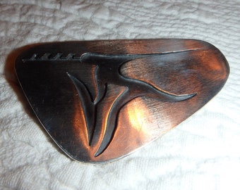 Modern Stylized Sterling Brooch