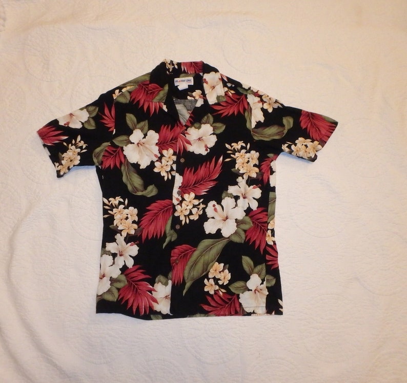 Hawaiian Shirt By Aloha Line Mens Size M
