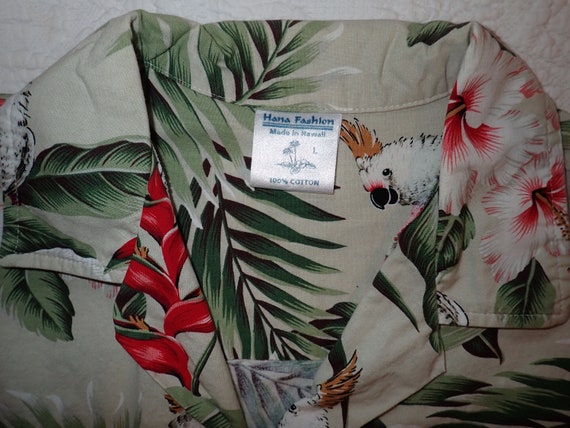 Hawaiian Shirt By Hana Fashion Men's Large - image 3