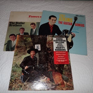 Country Music Vinyl Album Bundle Of Three