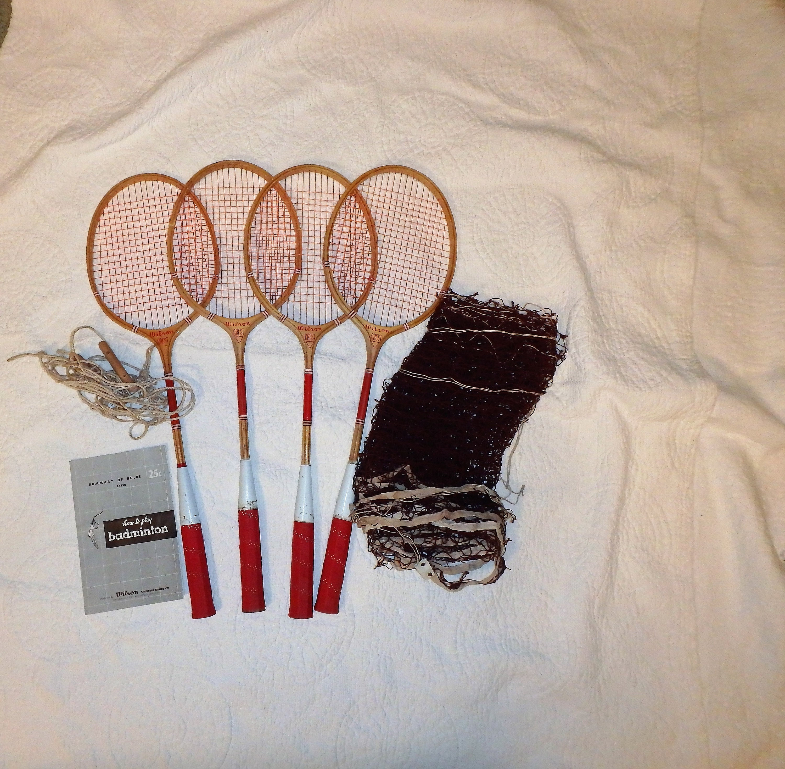 Wilson Crest Badminton Rackets and Net