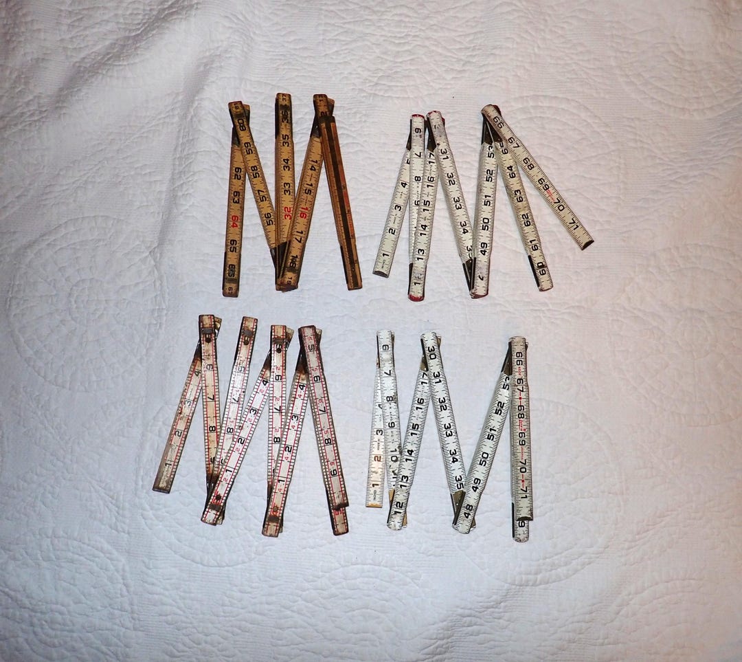 Folding Rulers Lot of Four - Etsy