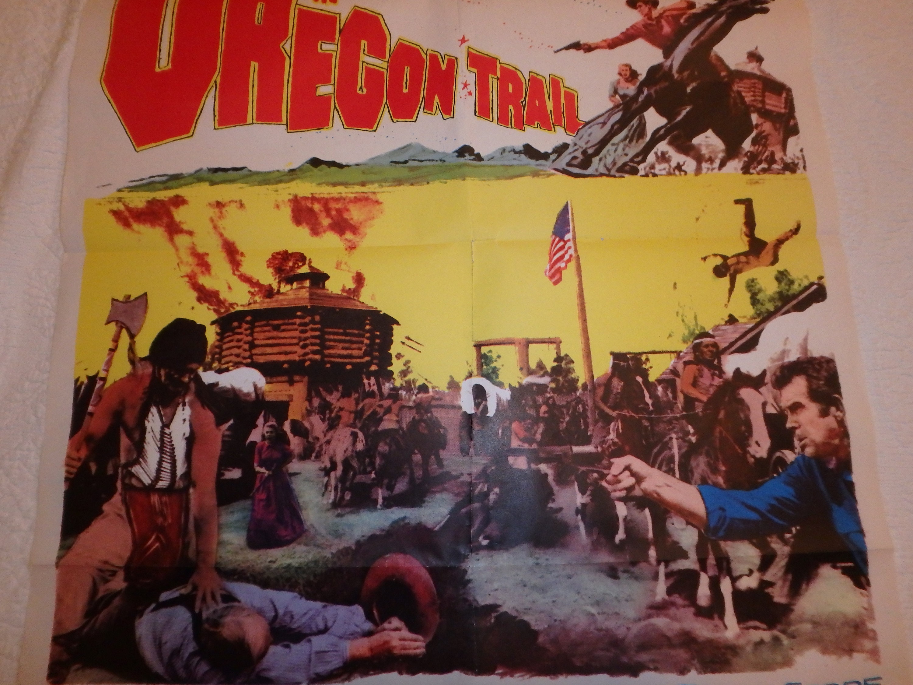 Movie Poster the Oregon Trail 1959 Etsy