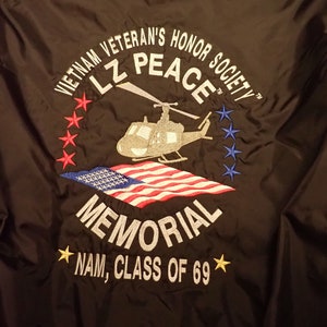 Vietnam Veteran&#39;s  Honor Society Jacket Size Large