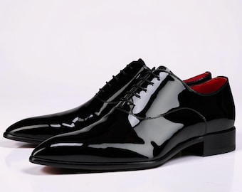 Christian Louboutin Pelvis Oxfords - Lackkalbsleder - Schwarz - Herren
