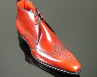 JEFFERY WEST Scarface Chukka Lederstiefel, handgefertigte Good Year Welt-Konstruktion