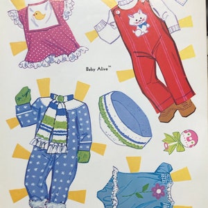 Baby Alive Paper Doll Whitman 1975 | Etsy