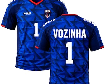 Cape Verde Vozinha #1 Blue Soccer Jersey | Football Fan Shirt | Personalized Name & Number Gift