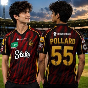 Pollard #55 Trinbago Knight Riders 2026 Cricket Jersey – Custom Fan Shirt Gift for Him
