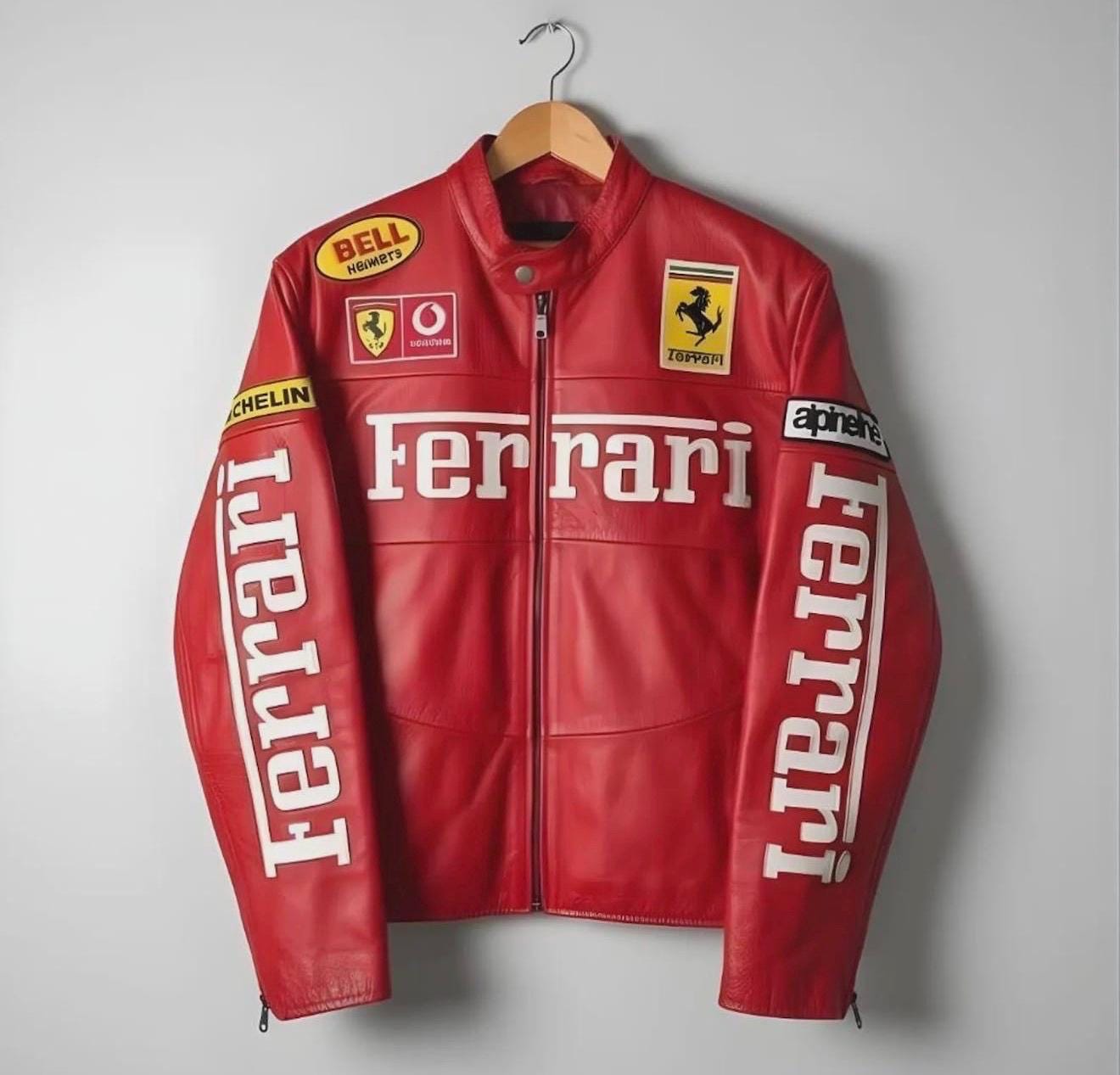 Leather ferrari jacket - Etsy 日本