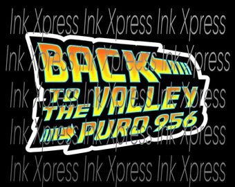 Back to the Valley 956 hardhat sticker