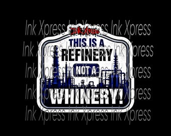Funny whiners refinery hardhat sticker