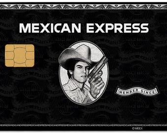 Mexican Express credit card skin (small chip)