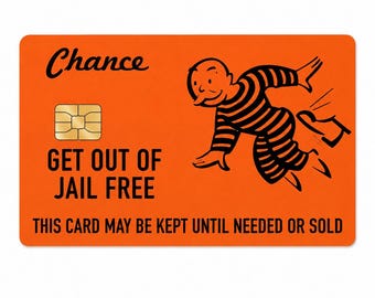 Chance- get out of jail free credit card skin (small chip)